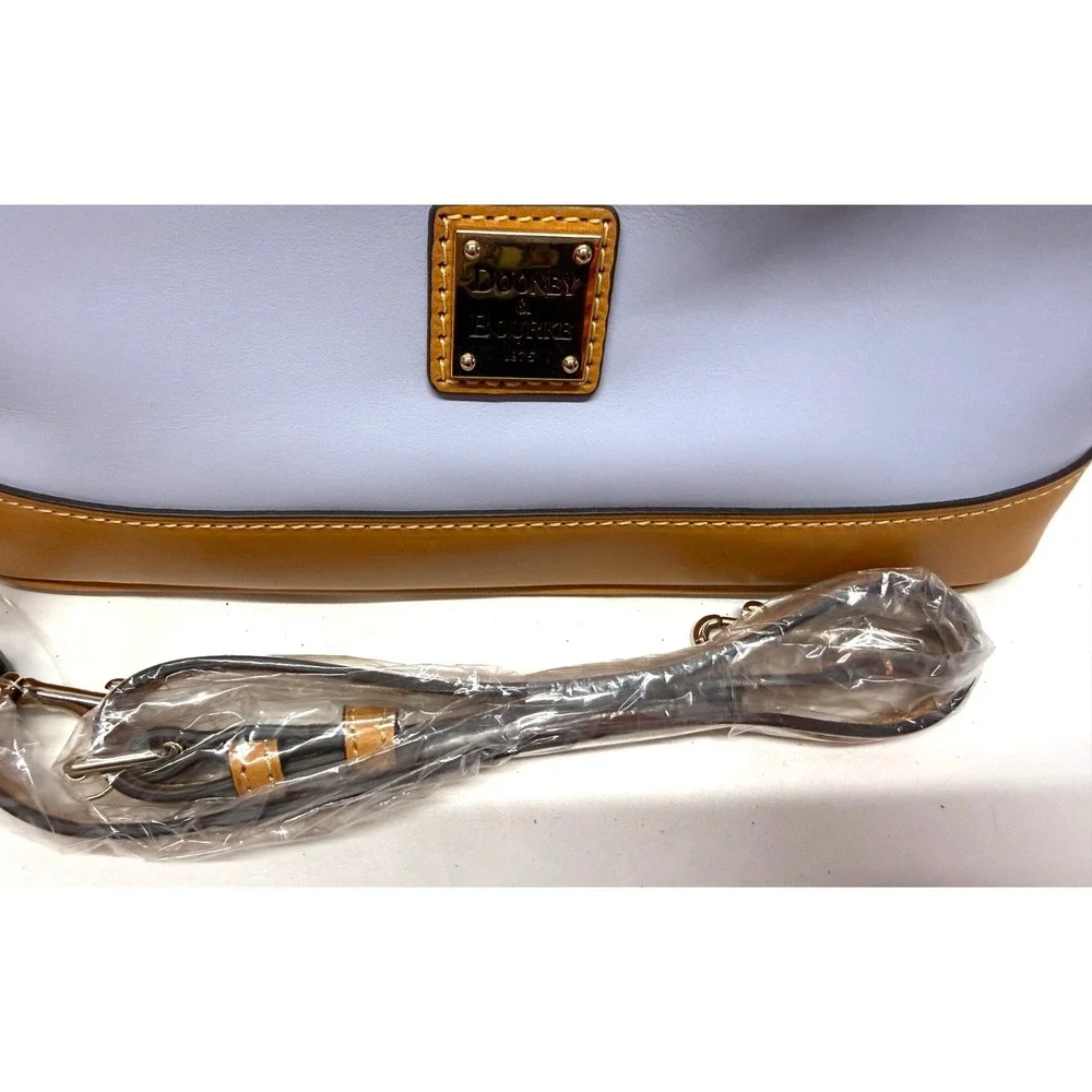 Dooney & Bourke Leather Carissa Satchel GLACIER BLUE PERIWINKLE GORGEOUS